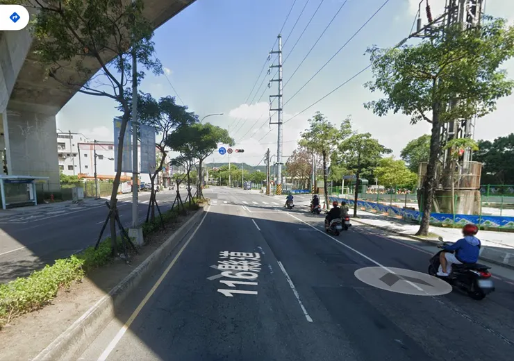 三多里重劃區旁預定的萬大中和樹林線第二期(圖/google街景)