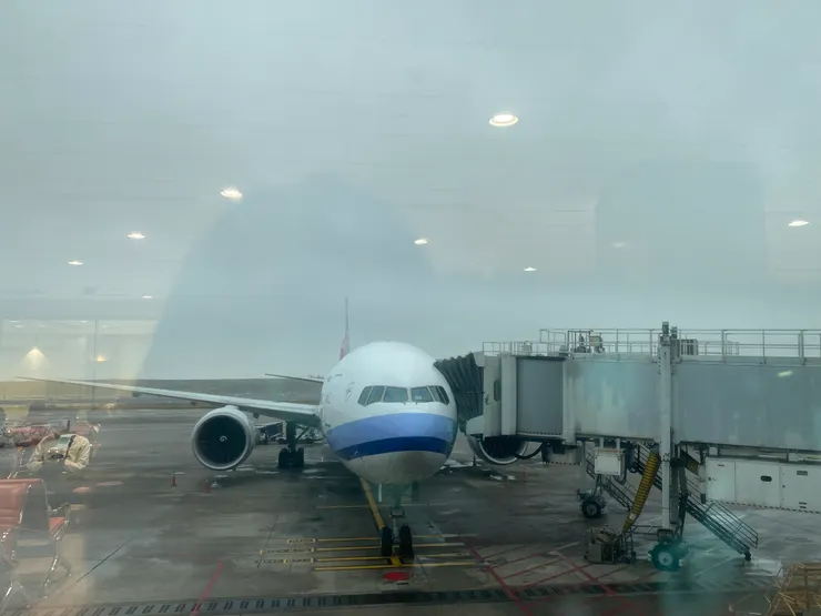 桃園機場華航登機坪