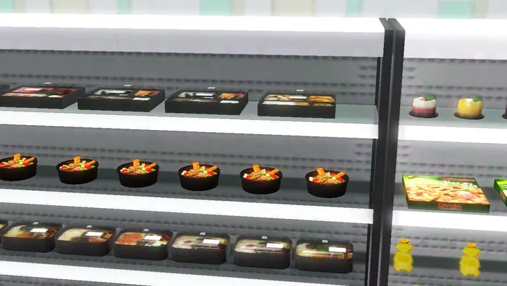 冷凍便當有很多款式。它們解救過我不少沒帶飯的日子。