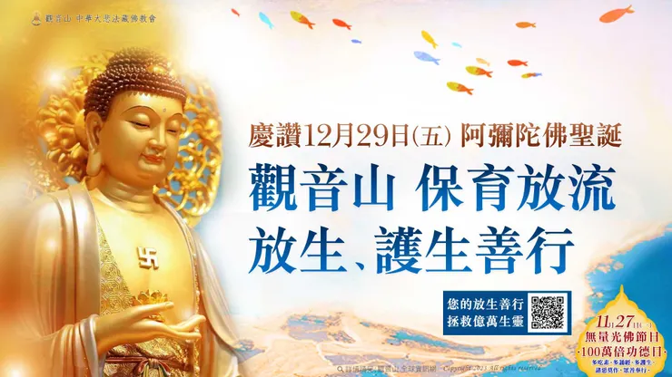 慶讚 阿彌陀佛聖誕──放生、護生善行 前往響應與護持