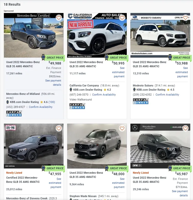 2022 BENZ GLB35價格