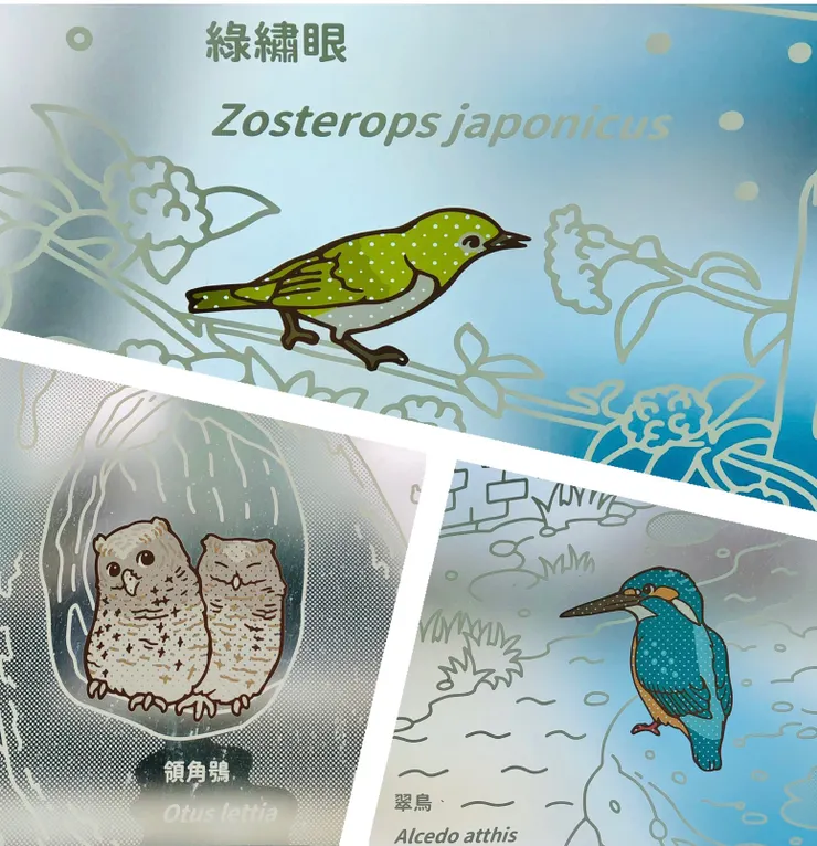 可愛又美麗的玻璃窗貼