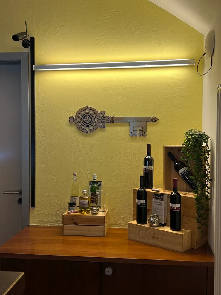 旅館接待處的角落