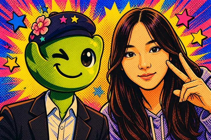 我與小蕫的合照 (ChatGPT協作生成)