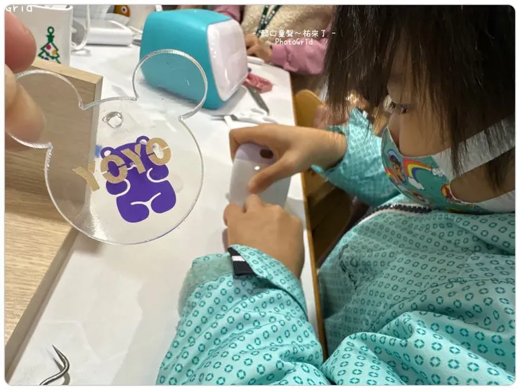 也是利用燙貼不過是製作類似鑰匙圈的作品〔2024冬令營〕