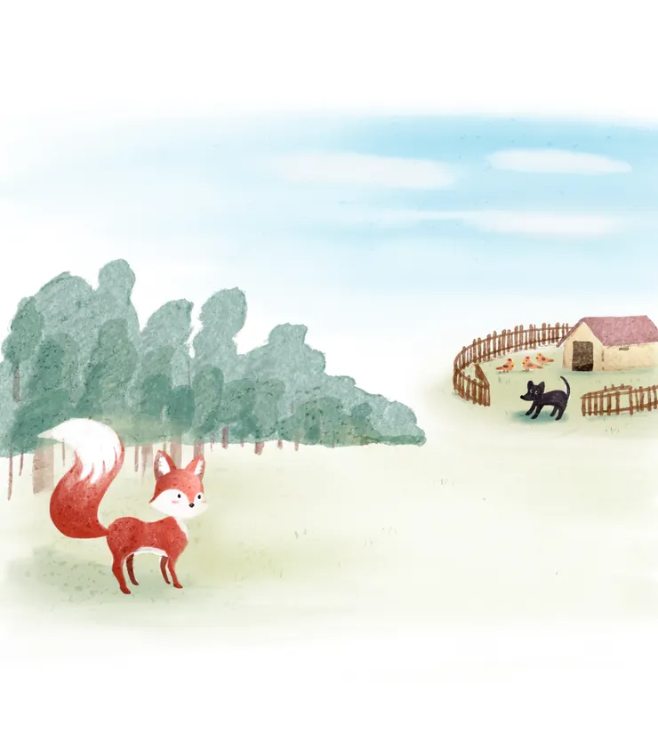從前從前，森林裡有隻紅色的小狐狸     作者/繪
