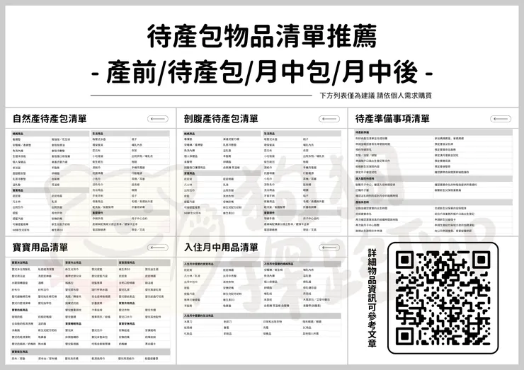 待產包清單下載