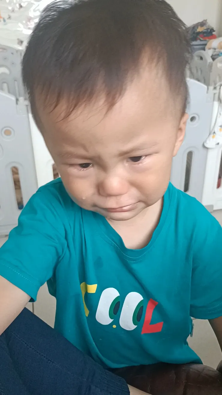 鼻水、眼淚流滿臉