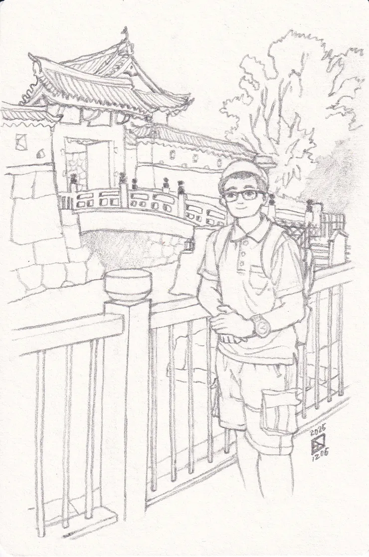 駿府城公園 線稿