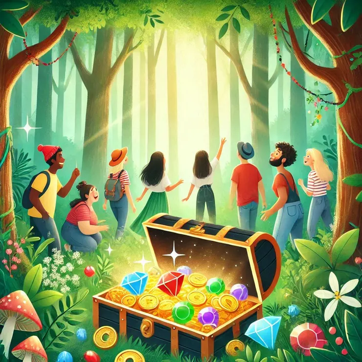 copilot。幫我畫張圖表示Serendipty