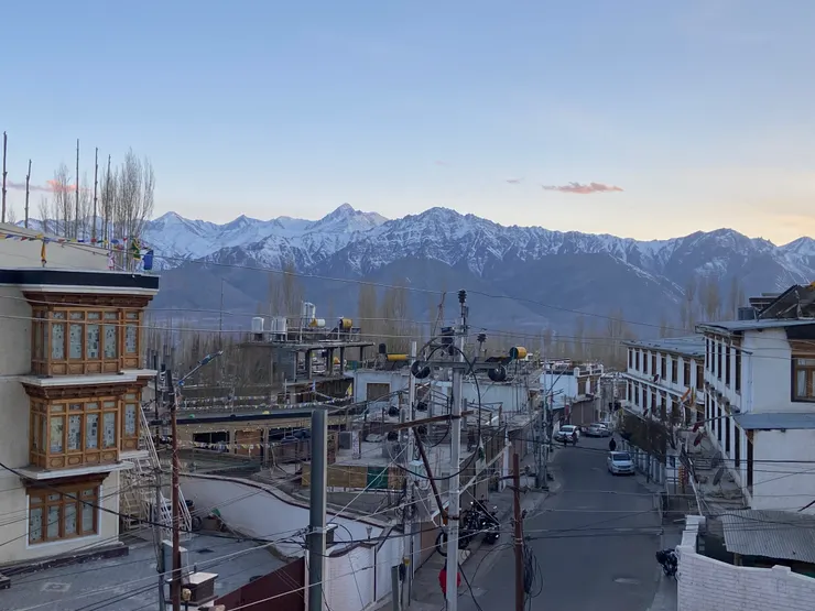 列城飯店露台的景色