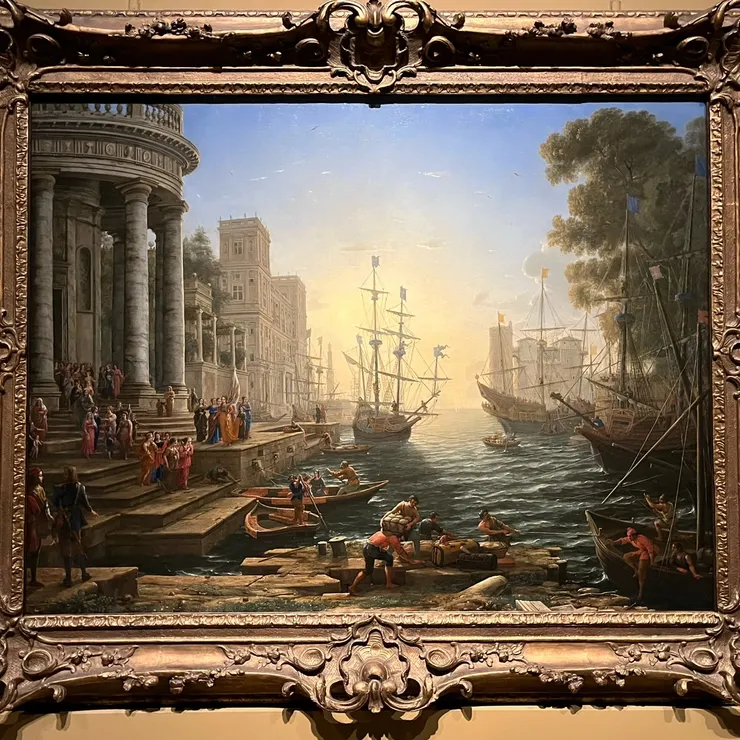  克勞德 《聖烏蘇拉啟航的海港》,1641