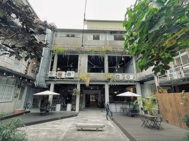 富興工廠中庭已翻新改造，經常性舉辦各種假日活動。