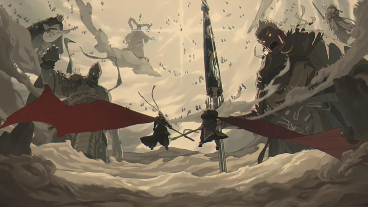 遊戲第五回片尾動畫：齊天大聖與平天大聖，大鬧天宮