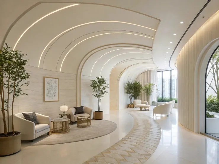 極簡曲線風（Curvilinear Minimalism）