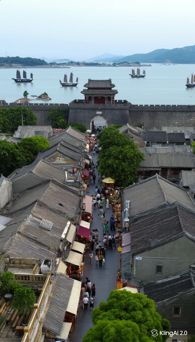 今日的赤崁城街景