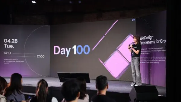 宏盟媒體台灣執行長 Kelly 於趨勢盛會《Game On》開場，定義 AI 時代下「為成長而生」的決策新思維。圖/宏盟媒體 Omnicom Media