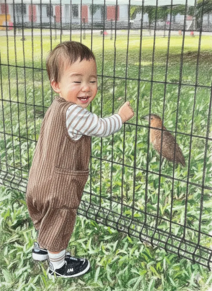 剛學會走路的多多