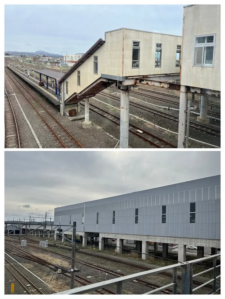 道南鐵道月台和新幹線月台