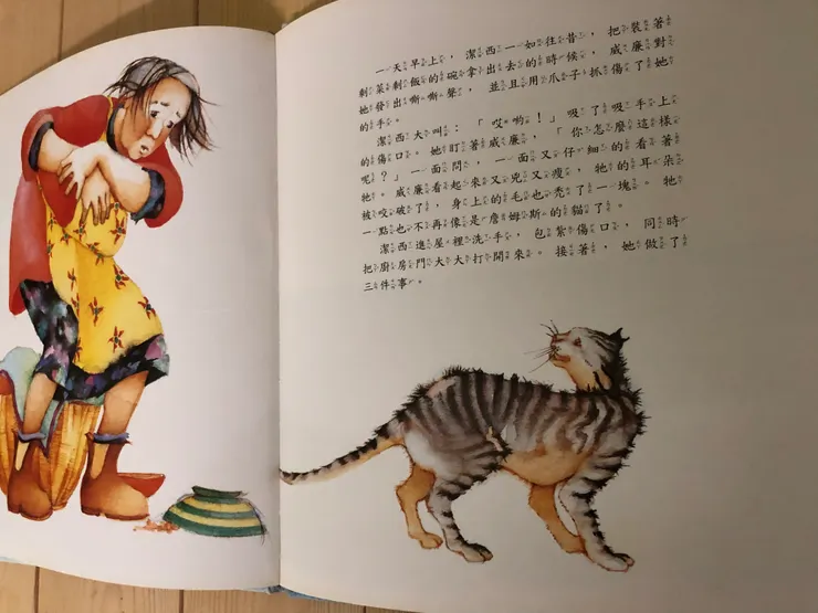 ▲一隻原本可愛的小貓居然變得既瘦弱，但卻又目露兇光，好似這個世界都要傷害牠