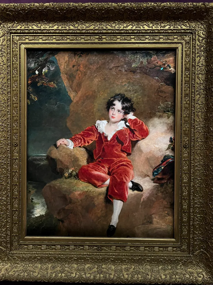 〈查爾斯・威廉・蘭姆頓肖像（紅衣男孩）〉