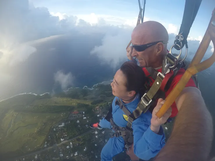 這飛行傘的拉繩我可是抓的特牢
