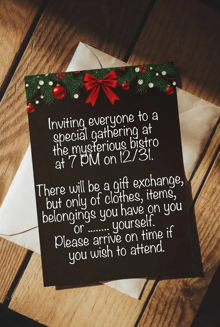 交換禮物邀請卡(以AI製作)