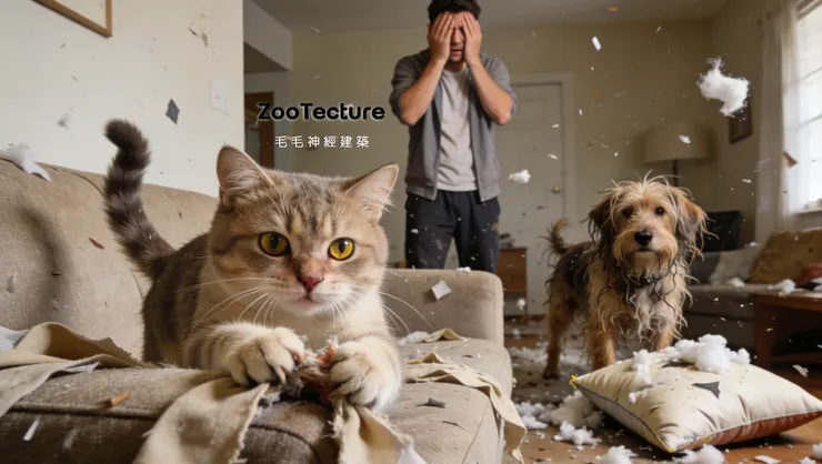 貓咪抓沙發,不是因為手賤,是因為沙發通常位於客廳動線最顯眼處,且垂直聳立。在貓的眼裡,那叫做「完美的領地告示牌」。