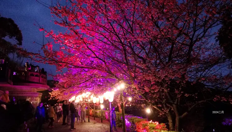 燈籠祈福區就是美