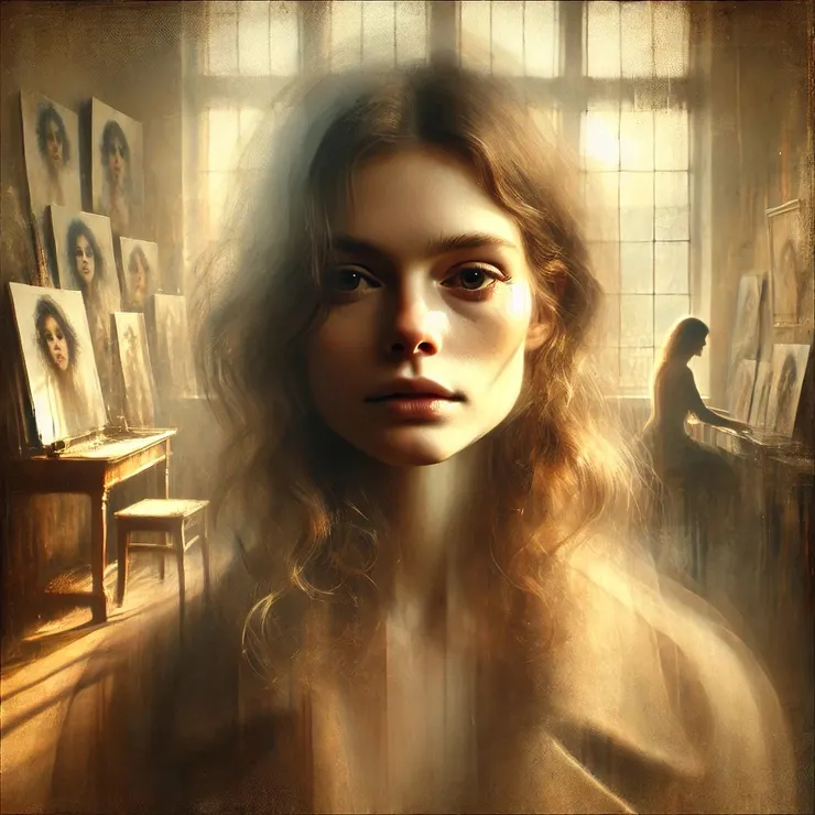 She reached out and traced the edges of her face, her fingertips brushing against the veil of memory that obscured her. It had started subtly - a slight haze around the edges, like an old photograph left too long in the sun.