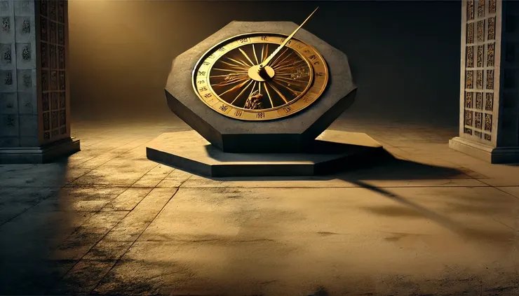 《日之晷》的不劇透概念圖。(ai生圖。)