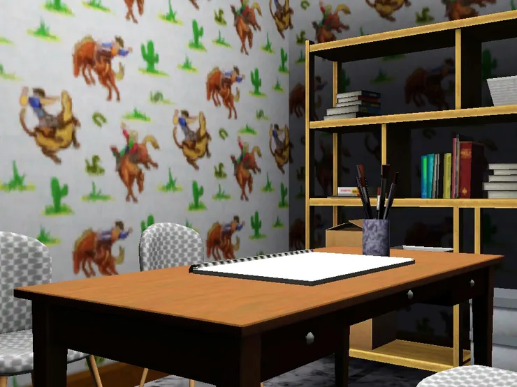 另外一個房間感覺較活潑，陳設也不同。