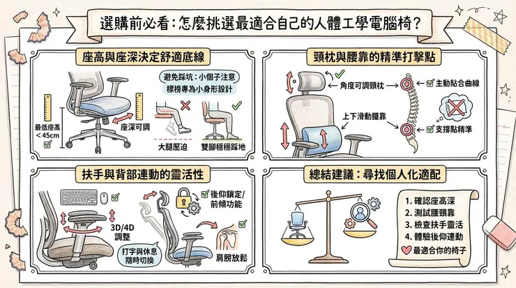 選購前必看：怎麼挑選最適合自己的人體工學電腦椅？