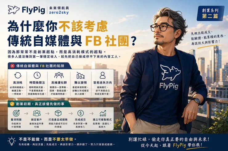 創業不要一開始就挑自媒體