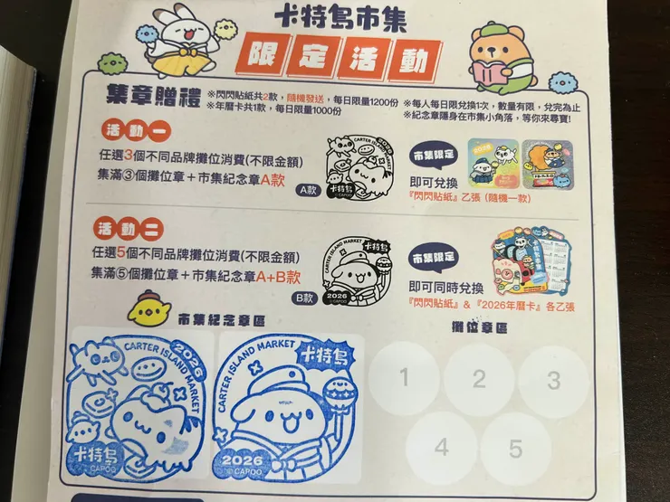 蒐集到的咖波印章