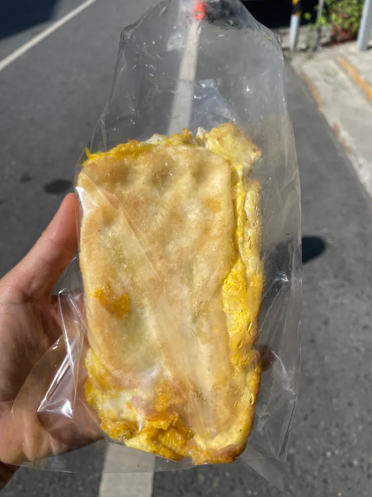 阿丁早點的燒餅蛋，我愛