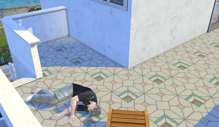 家裡沒有人... 芊芊的靈魂剛好飛出門...