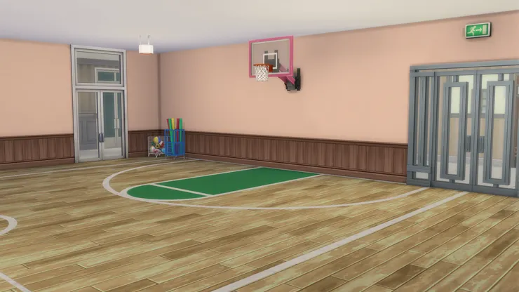 下雨天便在這裏上體育課(最討厭體育課的我以為能逃得掉...)。