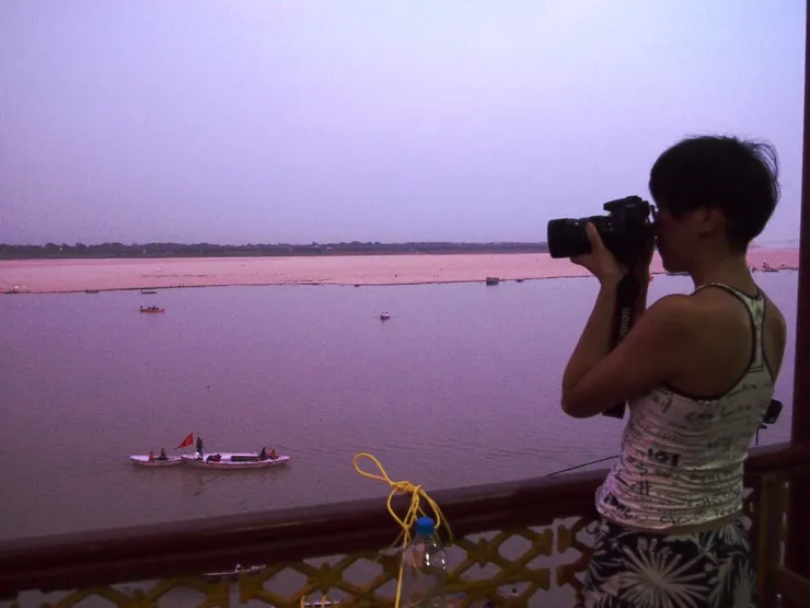 在恆河沿岸的民宿