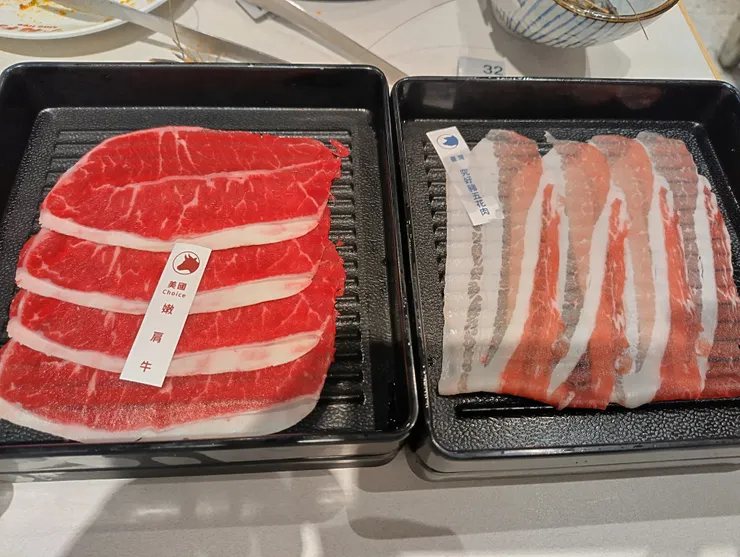 嫩煎牛+究好豬五花肉