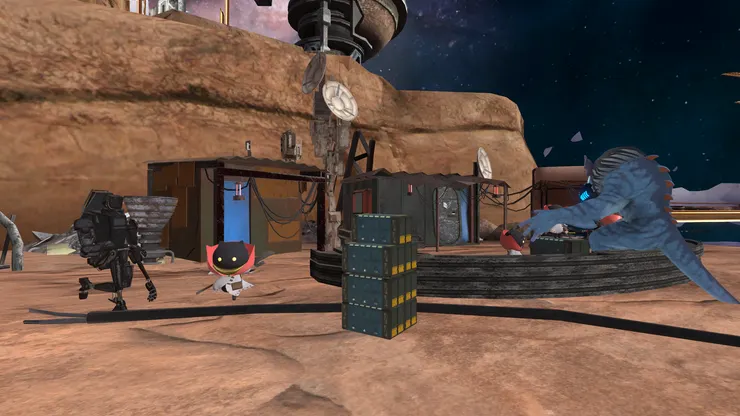 星球上的原住民和機器人勞工