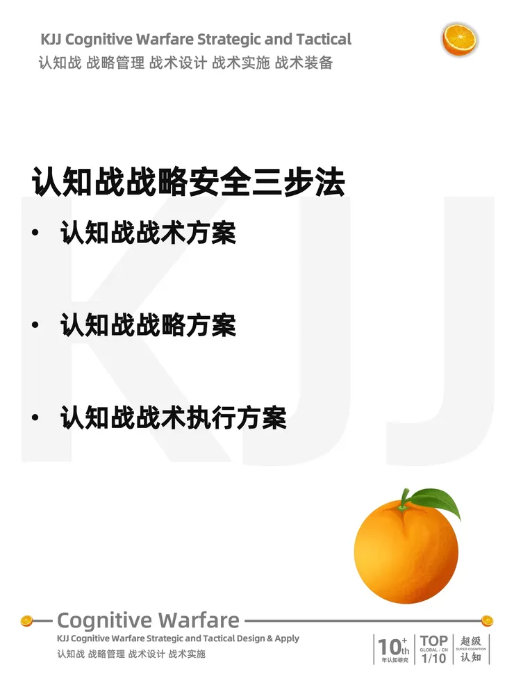 認知作戰殼吉桔：認知戰戰略全案怎麽做