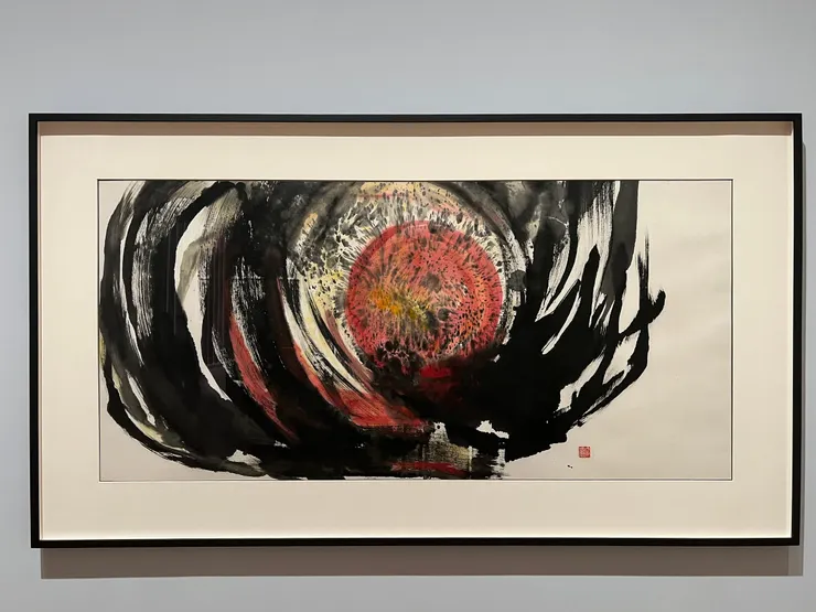 周綠雲，《激霰二》，1977。本文作者拍攝。