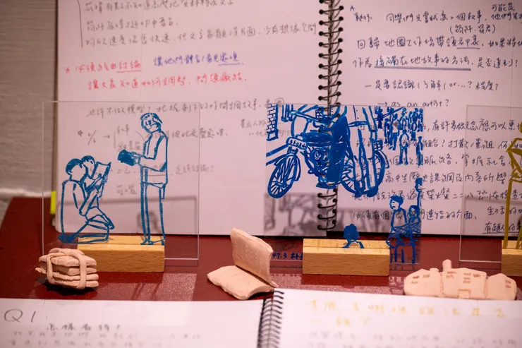 新營曬書店。李意婕與興國高中學生Open Studio 展區。攝影:吳欣穎