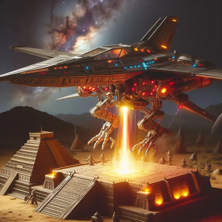 機甲人行戰機“蒼穹”