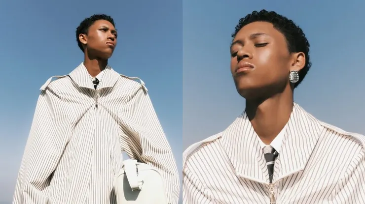 本季的靈感之一來自經典電影 《海上鋼琴師（The Legend of 1900）》，剪裁靈感則來自「僧侶長袍」的垂墜感。（圖／NAMESAKE 提供）