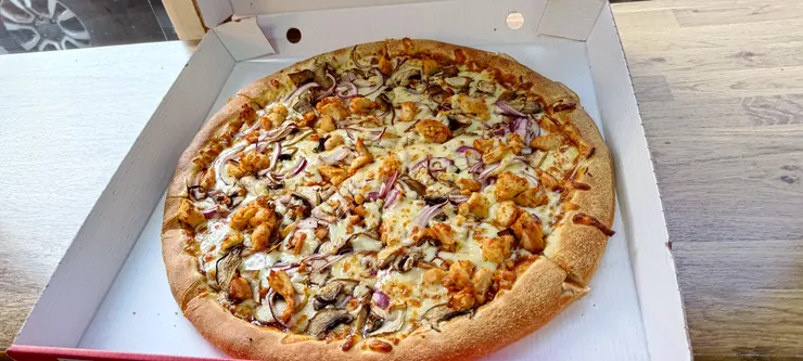 點了BBQ口味，結果超甜的，分量多到兩人吃還吃不完