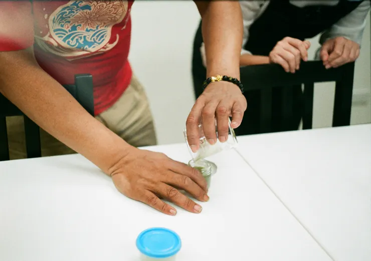 小心倒入小容器中❤