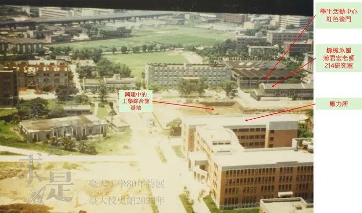 80年代，台大機械系基地，當時我坐在0214研究室靠窗的辦公桌。除了努力編織即將啟程的留學夢想，也常望向不遠處的應力所，那裏有我的小蘋果。