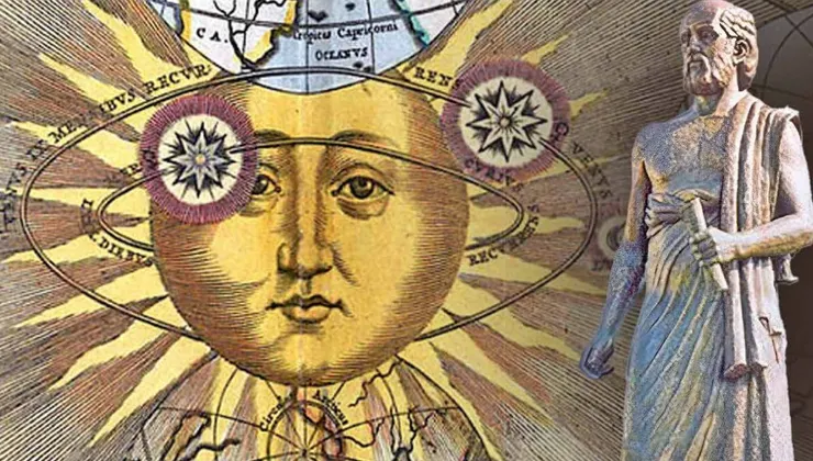 早在哥白尼之前近兩千年,薩摩斯島的阿里斯塔克斯就提出了日心說宇宙模型